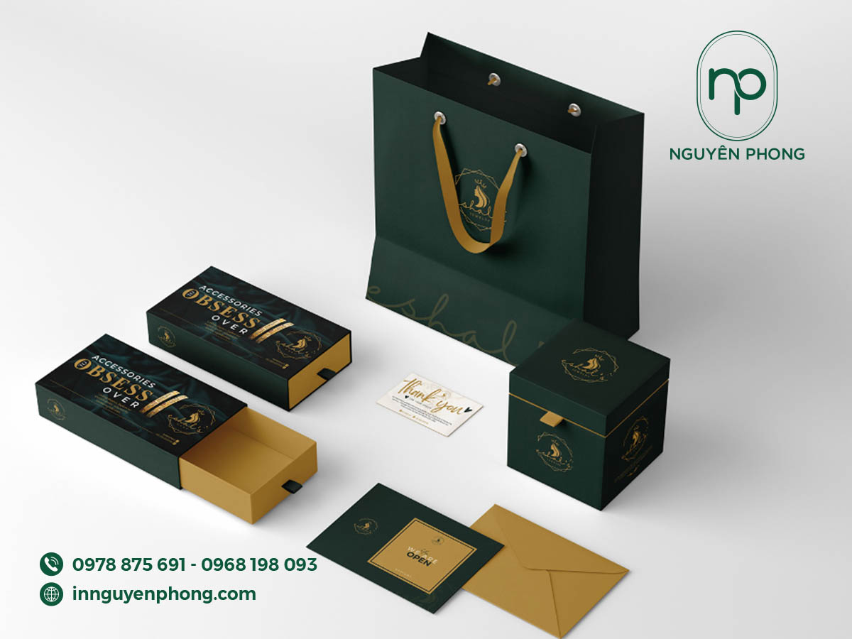 Mẫu túi giấy ép kim cá nhân hóa